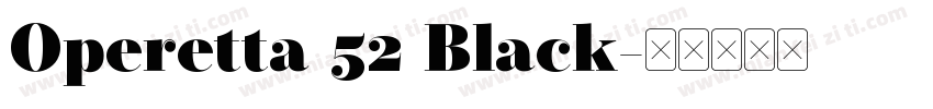 Operetta 52 Black字体转换